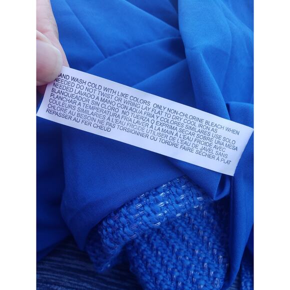 Eloquii Women's Open Front Bell Ruffle Sleeve Blazer Size 28 - Picture 7 of 8